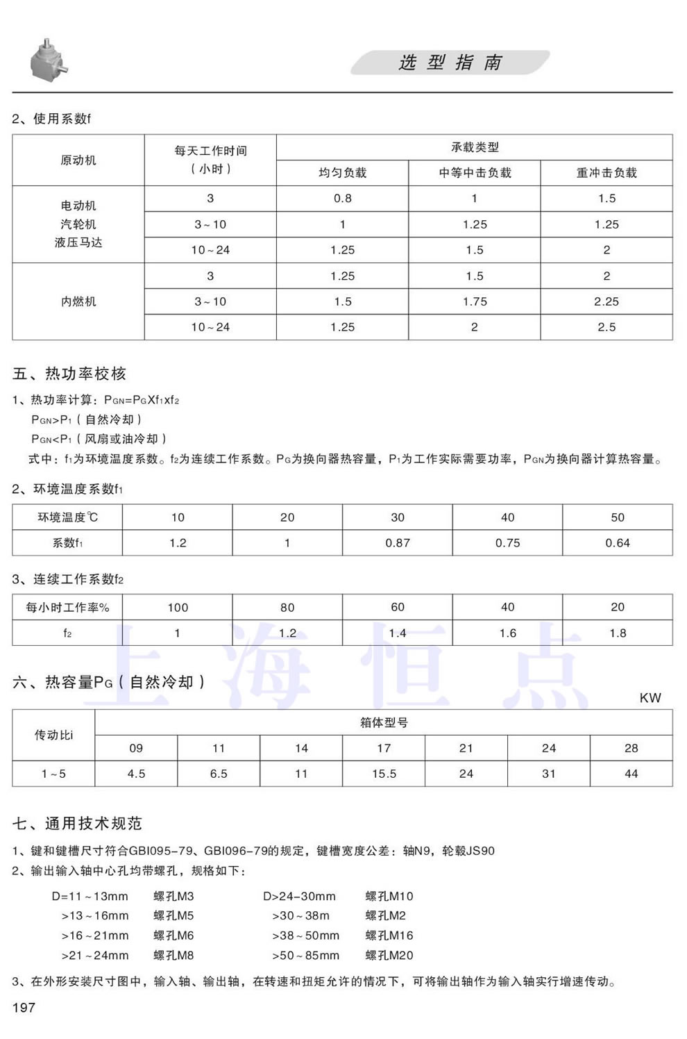 HD系列型号的選擇