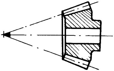 錐齒輪和準雙曲面齒輪術語點、曲線和曲面