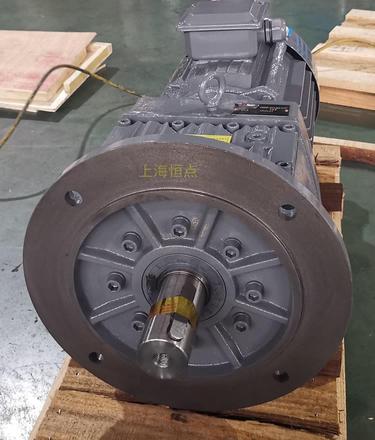 RF87減速機，立式安裝，輸入配電機，實物照片如下