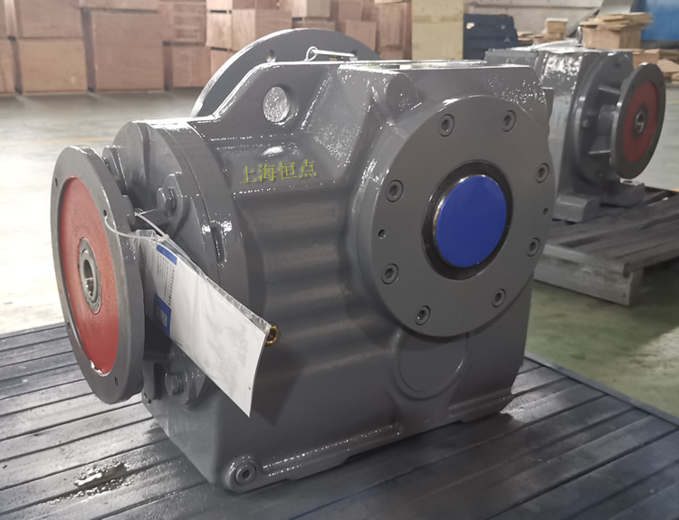 KAF107減速機 輸入配過度圓法蘭 輸出配通孔+輸出法蘭 -上海恒點